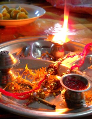 Aarti plate Raksha Bandhan India - voozon.com