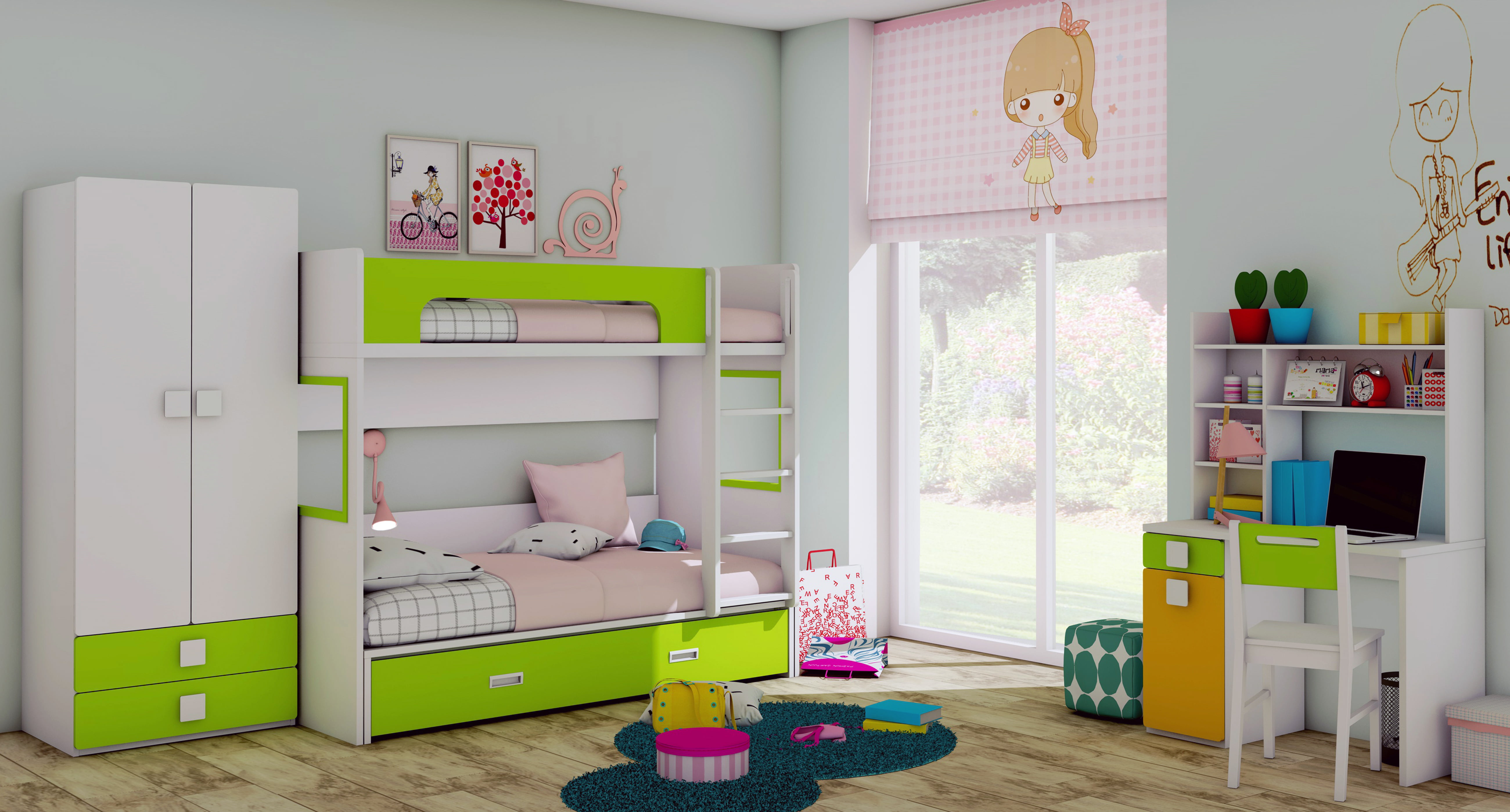 BEL BUNK BED 90CM G1