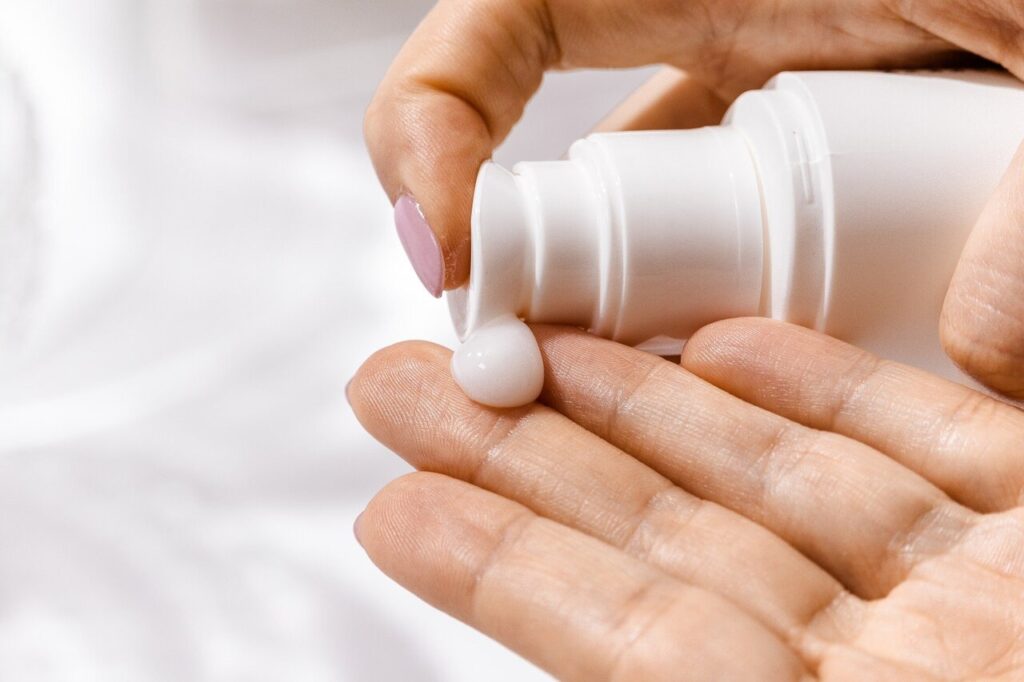 Moisture your hands and nail