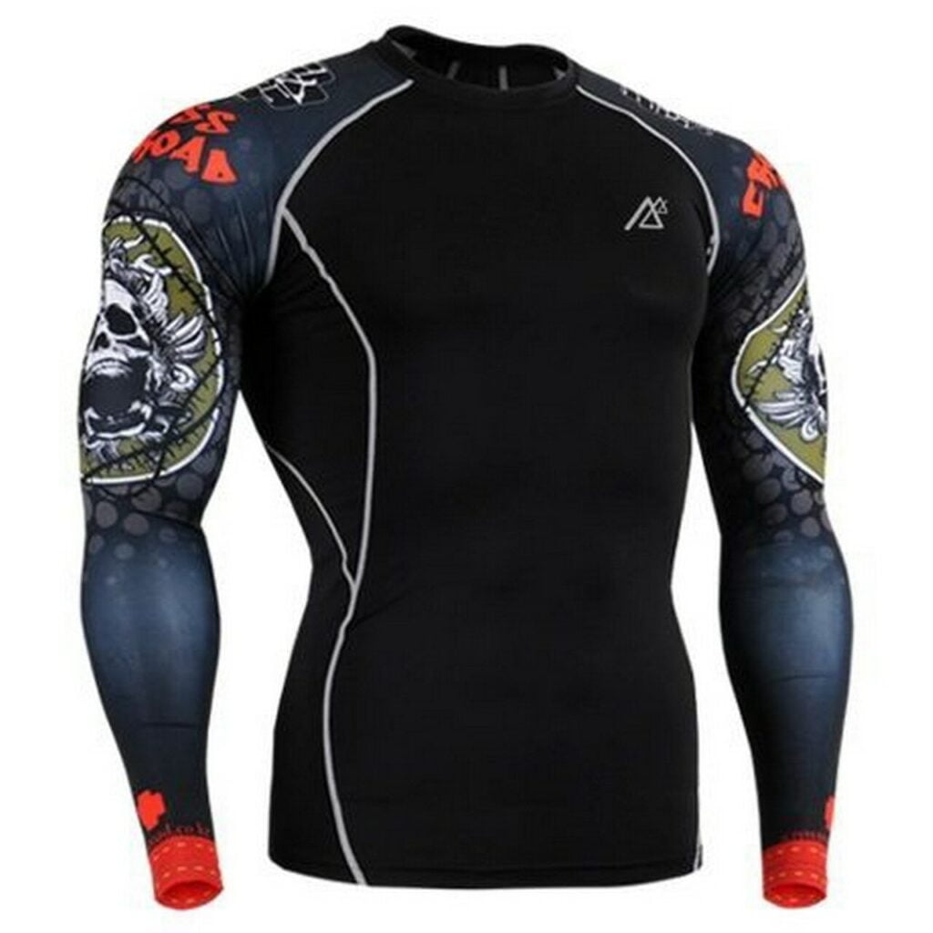 Life on Track Dry Quick gym t shirt compression tights men s sport t shirts running 02936.1550813392