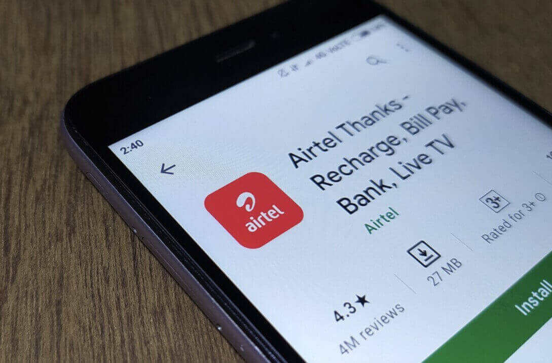 Airtel Thanks App - voozon.com