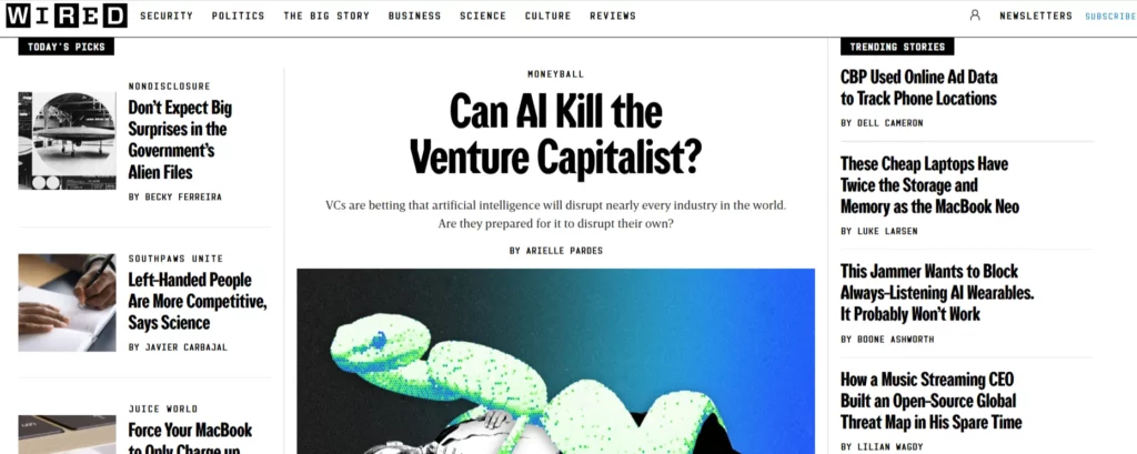 WIRED The Latest in Technology Science Culture and Business WIRED 03 09 2026 06 10 PM