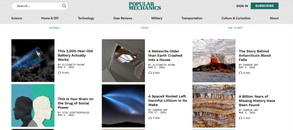 Popular Mechanics Product Reviews How To Space Military Math Science and New Technology 03 09 2026 06 13 PM