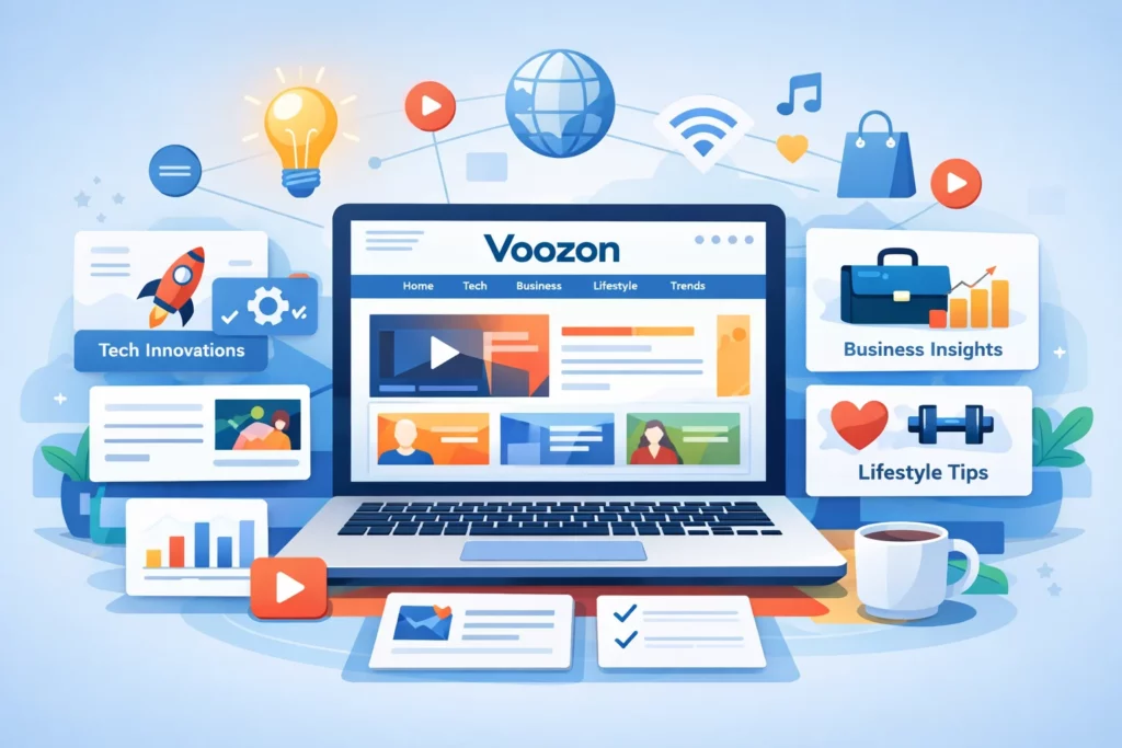 Voozon: Digital Media Platform Overview, Features, and Purpose 2 Voozon digital media platform interface and content ecosystem