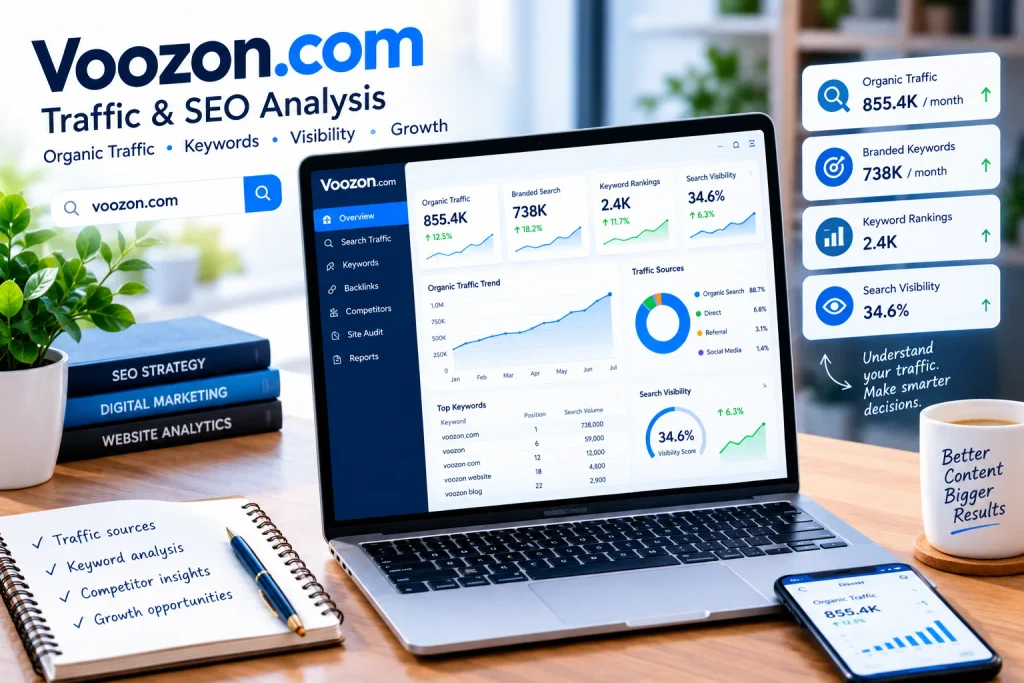 Someone searching for "voozon.com" is generally not discovering the website because they suddenly need an article about finance, technology or travel. They already have an association with the name and are attempting to reach the domain.